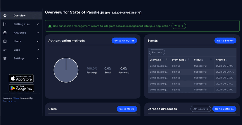 Configure passkey analyzer